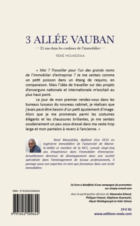 3 allée Vauban – 25 ans dans les coulisses de l’immobilier - René Moundzika