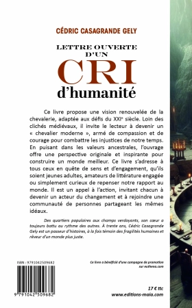Lettre ouverte d’un cri d’humanité - Cédric Casagrande Gely