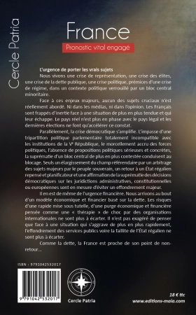 France, diagnostic vital engagé (Cercle Patria)