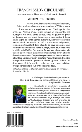 Transmission circulaire, Laisser une trace sublime intergénérationnelle, Tome II (Meltem Etcheberry)