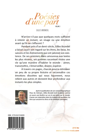 Poésies d’une part, volume I (Gilles Brondel)