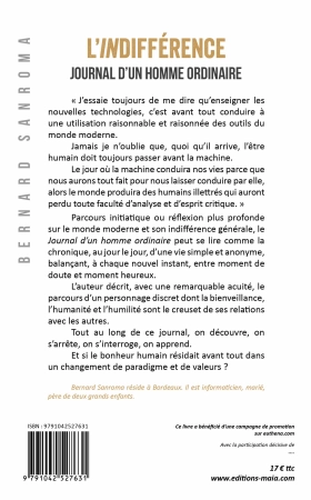 L'indifférence - Journal d'un homme ordinaire