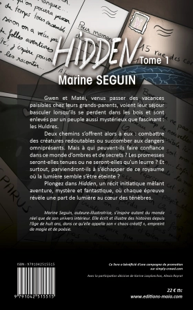 Hidden - Tome I - Gwen & Matéi au royaume des ombres (Marine Seguin)