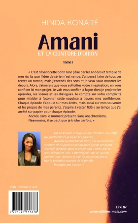 Amani et la ceinture d'Orion - Tome I - Hinda Konaré