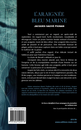 L'araignée bleue marine