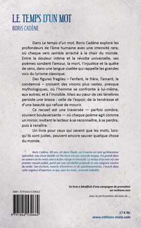 Le temps d’un mot (Boris Cadène)