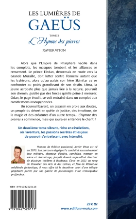 Les lumières de Gaeüs - Tome II - L’hymne des pierres - Xavier Viton