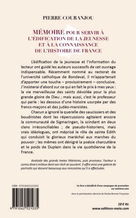 Mémoire pour servir à l’édification de la jeunesse et à la connaissance de l’histoire de France (Pierre Couranjou)