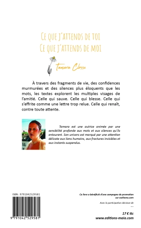 Ce que j’attends de toi, ce que j'attends de moi (Closse Tamara)
