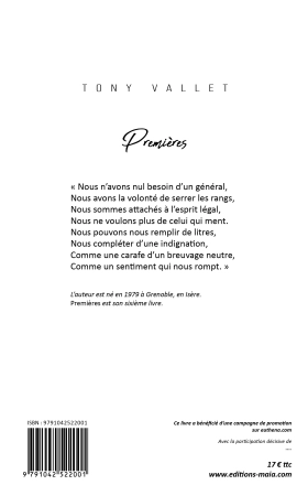 Premières (Tony VALLET)