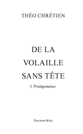 DE LA VOLAILLE SANS TÊTE