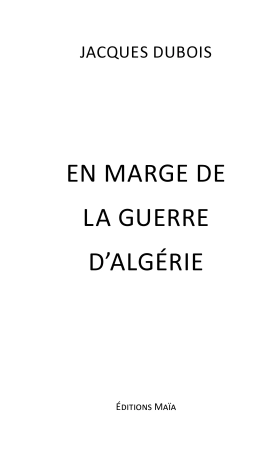 En marge de la guerre d’Algérie
