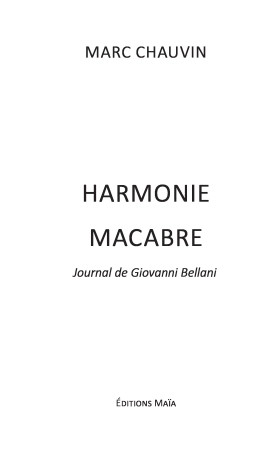 Harmonie macabre - Marc Chauvin