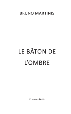 Le bâton de l'ombre - Bruno MARTINIS