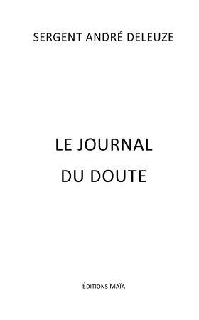Le journal du Doute