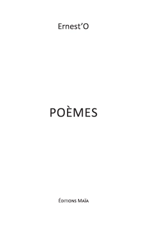 Poèmes - Ernest 'O